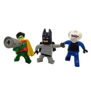 LEGO Batman Mini Figure Lot of 3 Batman Robin Mr Freeze McDonalds DC Comics